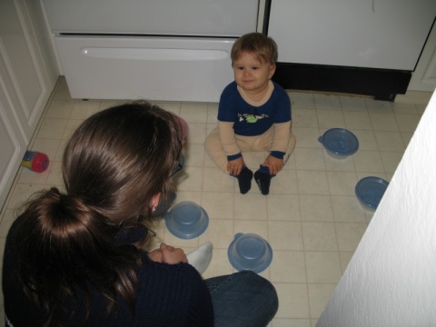 Playing with Tupperware!